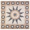 vidaXL Mosaic Tiles Blomster M&oslash;nster Flerfarget 120 x 120 cm Marmor