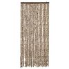 vidaXL Fluegardin beige og brun 90x200 cm chenille