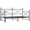 vidaXL Dagseng med trille uten madrass svart 100x200 cm st&aring;l