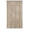 vidaXL Fluegardin mørkebrun og beige 100x220 cm chenille
