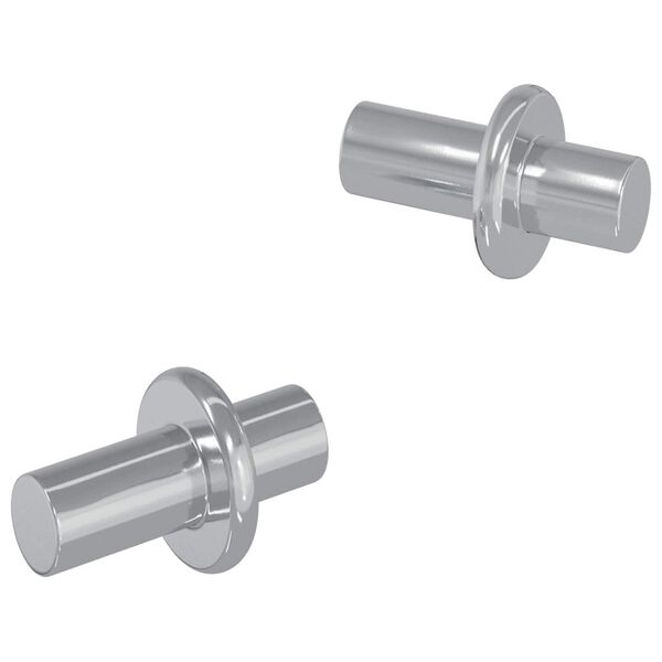 vidaXL Hylla Peg 2 pcs s&oslash;lv 8,6 x 8,6 x 14,6 mm St&aring;l