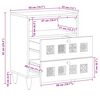 vidaXL Nattbordskap med skuff Brun 50 x 33 x 62 cm Massiv mango tre
