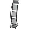 vidaXL Magasinhylle 40x32x131 cm svart A4