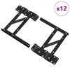 vidaXL Seng L&oslash;ftemekanisme 12 stk. Svart 340 x 95 x 40 mm Jern