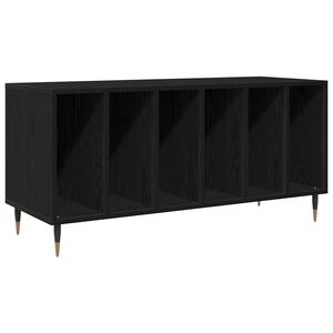 vidaXL Plateskap Svart Eik 100 x 38 x 48 cm Konstruert tre