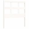 vidaXL Sengeramme med hodegavl hvit liten enkel heltre