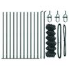 vidaXL Gjerdep&aring;le gr&oslash;nn 25 x 0,6 m (40 x 40 mm nett) St&aring;l og PVC
