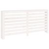 vidaXL Radiatordeksel hvit 169x19x84 cm heltre furu