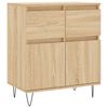 vidaXL Skjenk sonoma eik 60x35x70 cm konstruert tre