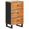 vidaXL Sideskap med skuff Brun 40 x 33 x 75 cm Massiv mango tre