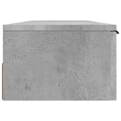 vidaXL Veggskap betonggrå 102x30x20 cm konstruert tre