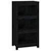 vidaXL Bokhylle svart 50x35x97 cm heltre furu