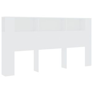 vidaXL Sengegavlskap hvit 200x18,5x104,5 cm