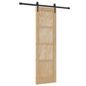 vidaXL Skyved&oslash;r ORKDAL 61 x 198,5 cm Heltre furu Naturlig