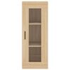 vidaXL Highboard sonoma eik 34,5x34x180 cm konstruert tre