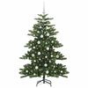 vidaXL Kunstig sammensatt juletre med 150 LED gr&oslash;nn 150 cm PVC og st&aring;l