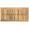 vidaXL Bordplate 60,5 x 30 x 2 cm Rektangul&aelig;r Solid akasietre Hvit