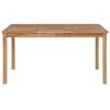 vidaXL 7-delers hagespisesett 150x90 cm heltre teak
