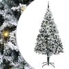 vidaXL Kunstig juletre Hvit 240 cm PVC og St&aring;l og Plast