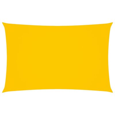 vidaXL Solseil oxfordstoff rektangulær 2x5 m gul