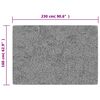 vidaXL Vaskbart teppe 160x230 cm sklisikkert grå