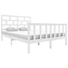 vidaXL Sengeramme hvit heltre furu 160x200 cm