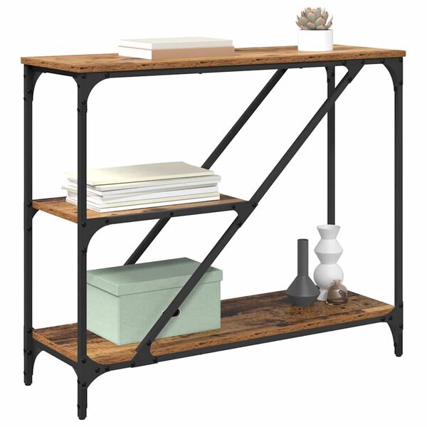 vidaXL Konsollbord Gamle tre 88,5 x 30 x 75 cm Konstruert tre