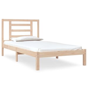 vidaXL Sengeramme uten madrass 90x190 cm heltre furu