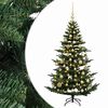 vidaXL Kunstig juletre med julekuler 120 cm 150 LED-lys Varmhvit