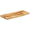 vidaXL Bordplate 80x20x3,8 cm naturlig kant grovt heltre mangotre