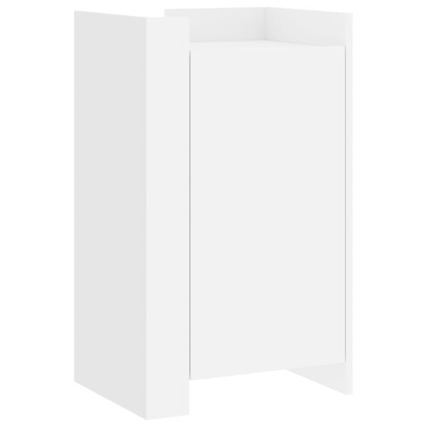 vidaXL Skjenk hvit 45x35x75 cm konstruert tre