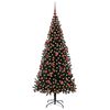 vidaXL Juletre med 300 LED med stativ Svart 180 cm PVC