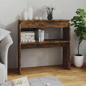 vidaXL Konsollbord r&oslash;kt eik 80x30x80 cm konstruert tre