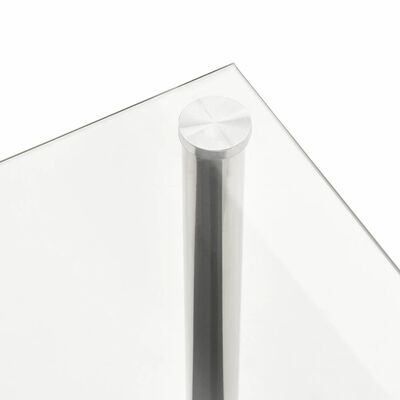 vidaXL Salongbord gjennomsiktig 110x43x60 cm herdet glass