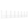 vidaXL Gabionkurv u-formet med 8 stolper jern 860x20x200 cm