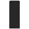 vidaXL Veggmontert skap svart 69,5x34x90 cm konstruert tre
