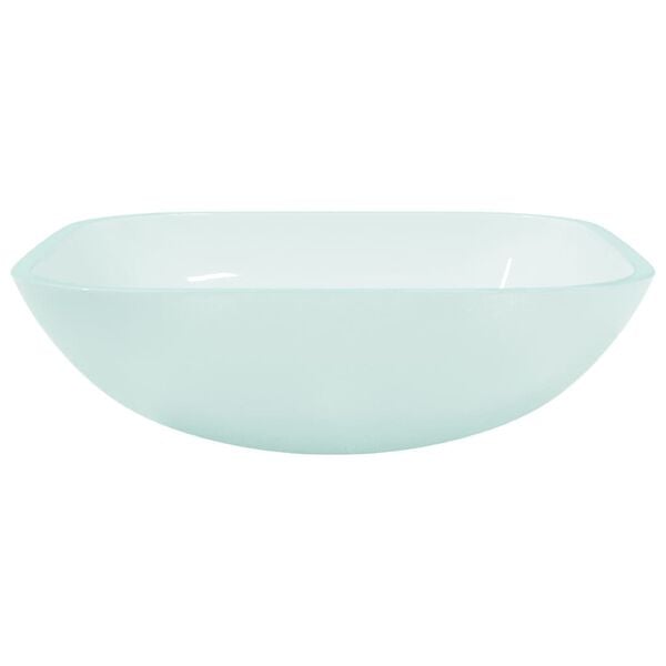 vidaXL Servant glass 42x42x14 cm frostet