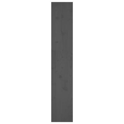 vidaXL Bokhylle/romdeler grå 80x30x167,4 cm heltre furu