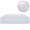 vidaXL 3-seters sofaovertrekk polyester hvit