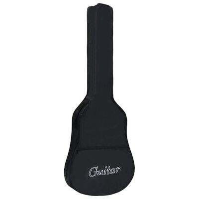 vidaXL Gitarveske for 4/4 klassisk gitar svart 100x37 cm stoff