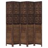 vidaXL Romdeler 5 paneler mørkebrun heltre keisertre