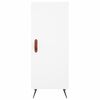vidaXL Highboard hvit 34,5x34x180 cm konstruert tre