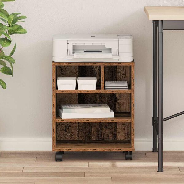 vidaXL Skiverstativ Gammelt tre 41 x 32 x 48 cm Konstruert tre