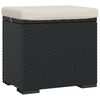 vidaXL Hagefotst&oslash;tte med pute 40 x 30 x 40 cm 110 kg per sete Svart