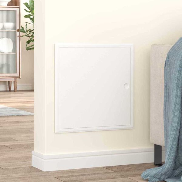 vidaXL Tilgangspanel Hvit 63 x 33 x 3 cm St&aring;l