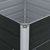 vidaXL Forhøyet plantekasse 100x100x45 cm galvanisert stål brun