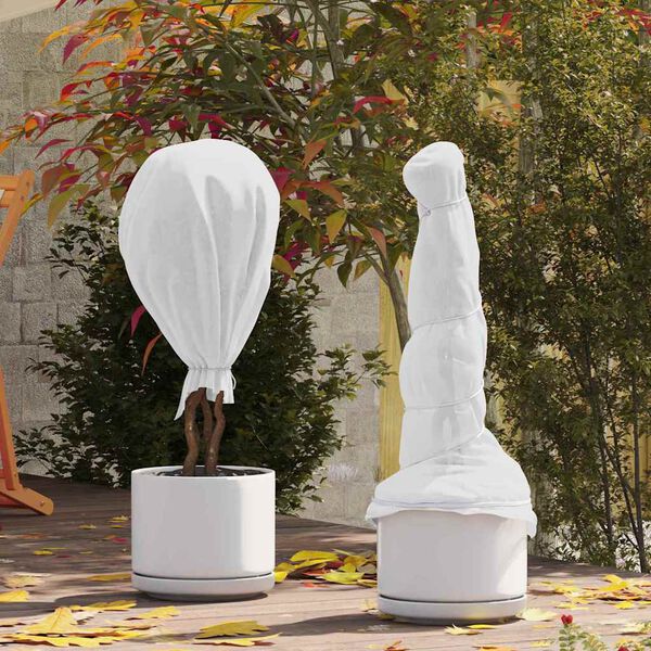 vidaXL Frostbeskyttelse Plante Fleece Hvit 100 x 1,6 m Uvevd Stoff