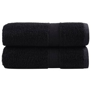 vidaXL Premium vaskeh&aring;ndkl&aelig;r SOLUND 2 stk svart 30x30 cm 600 gsm
