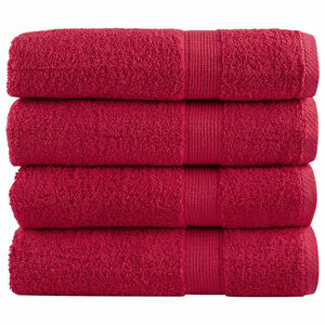 vidaXL Premium badeh&aring;ndkl&aelig;r SOLUND 4 stk 100x150 cm 600 g/m2