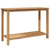 vidaXL Konsollbord med lagring Brun 110 x 40 x 75 cm Massivt Teaktre